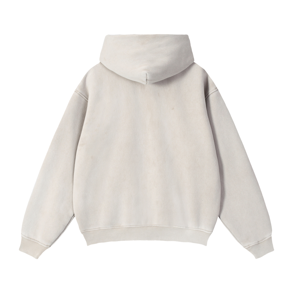Zip-Through Boxy Fleece Hoodie